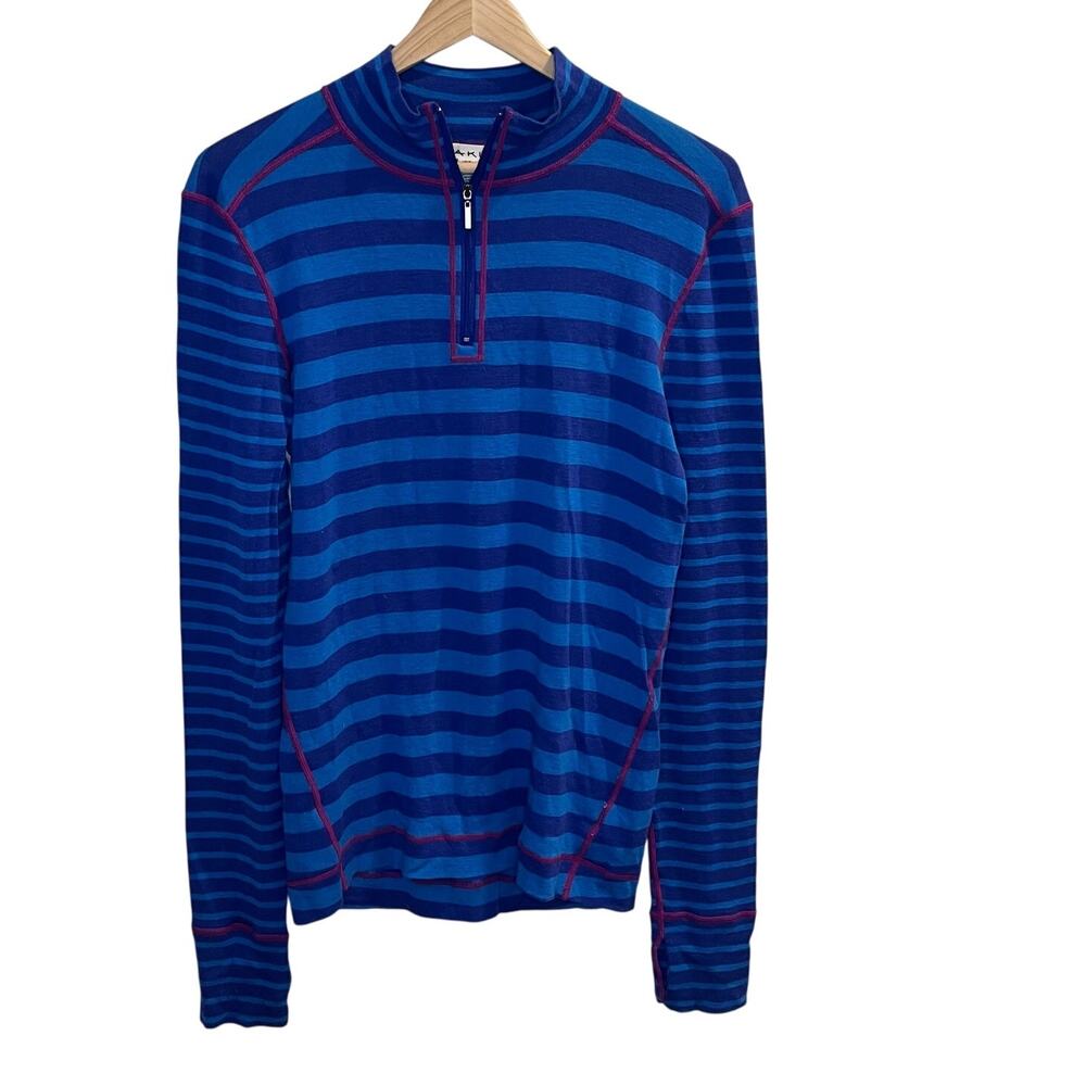Striped Blue and Red Women's Top